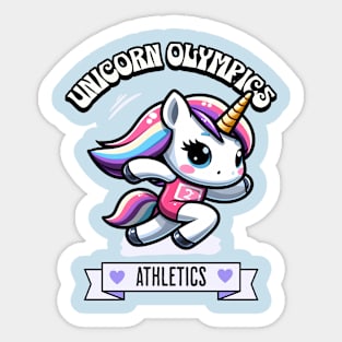 Athletics Unicorn Olympics ✨🦄 Running Sticker